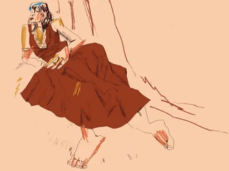 Relaxed Woman Reclining