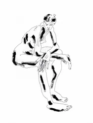 Seated Contemplative Figure