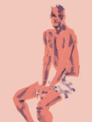 Seated Male Figure