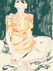 Woman in Yellow Dress