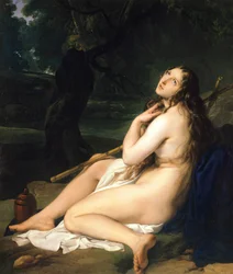 Penitent Saint Mary Magdalene, by Francesco Hayez (1791-1882)