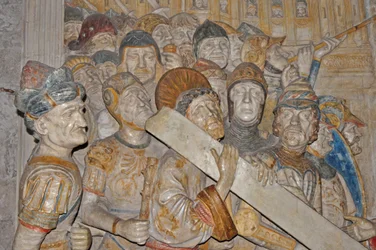 Palace des Papes, marble carving of the way of the cross from the Celestine Convent at Avignon