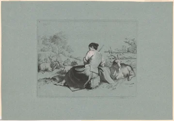 Plate 3, from The Set of 12 Pastoral Scenes