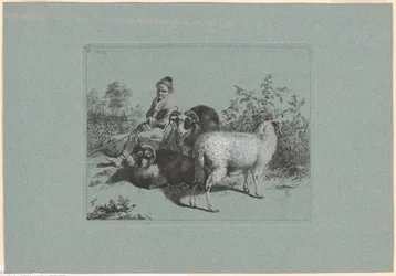 Plate 4, from The Set of 12 Pastoral Scenes