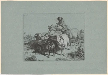 Plate 9, from The Set of 12 Pastorals Scenes