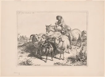 Plate 9, from The Set of 12 Pastoral Scenes