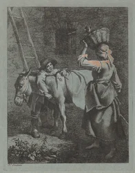Shepherd Speaking to a Peasant Woman