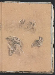 Verona Sketchbook: Drapery Studies Page 69, 1760