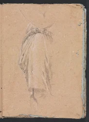 Verona Sketchbook: Drapery study with elbow (page 5)