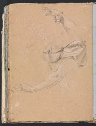 Verona Sketchbook: Female arms and hands with drapery (page 82)