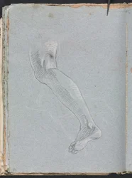 Verona Sketchbook: Left leg (page 28)