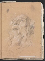 Verona Sketchbook: Male Head page 89, 1760
