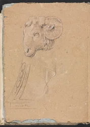 Verona Sketchbook: Rams head page12, 1760