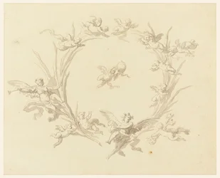 Drawing, Study for Fresco Decoration, Quirinal Palace, Rome, 1815–16
