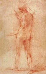 Standing Angel Seen from Behind