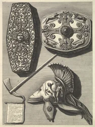 Restored detail of the Trophies of Octavian Augustus