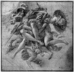 Design for the Ulysses Gallery, Fontainebleau, c. 1540s, 1926