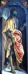St. John the Baptist, side panel from the Tabernacle of the Sacraments, (detail)