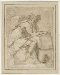 Seated Muse (?)