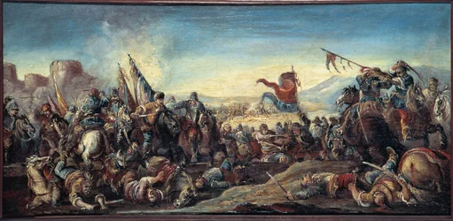 Battle Between Venetians and Turks in Corfu, Greece