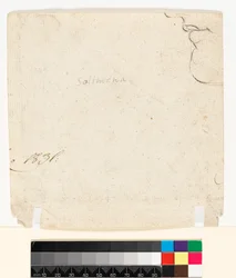 Drawing on Back of the Paper (verso), before 1747