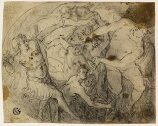 Study for Saint Michael Casting Out Lucifer