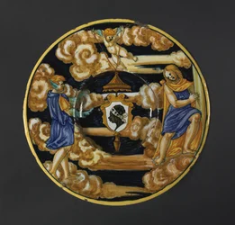 Plate with the Arms of the Pucci Family, 1532
