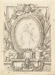 Design for a Panel with Portrait of a Nobleman