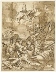 Saint Nicholas Calms the Storm at Sea