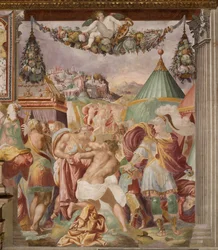 The Punishment of the Treacherous Schoolmaster of Falerii, c. 1544