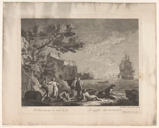 Figures by the Sea (series title: Landscapes with Fishermen)