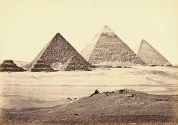 The Giza pyramid complex, Egypt
