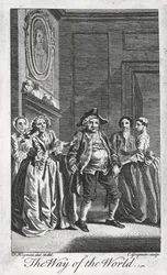Scene from The Way of the World, by William Congreve, Engraving by Charles Grignon from a Drawing by Francis Hayman