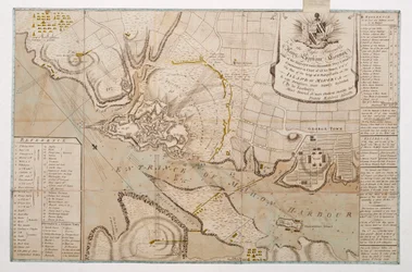 Plan of the siege of St. Philips Castle, on the Island of Minorca