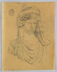 Sketch of Bust of a Woman