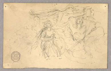 Sketch of Figural Group for Ascension