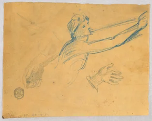 Sketch of Trumpeting Angel