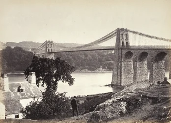 Bangor, Suspension Bridge, From Anglesey (254)