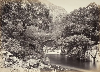 Beddgelert, Pont Aberglaslyn, From Below Bridge, No. 2. (517)