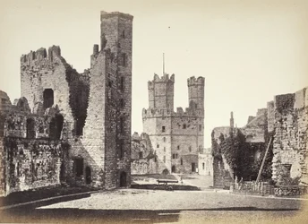 Carnarvon Castle, Interior, Looking Towards The Eagle Tower