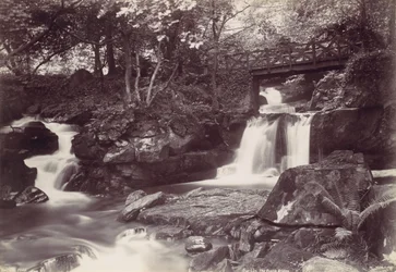 Glen Lun. The Rustic Bridge, 1870s