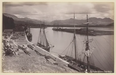 Portmadoc Harbour from Borth