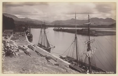 Portmadoc Harbour from Borth, 1860-94