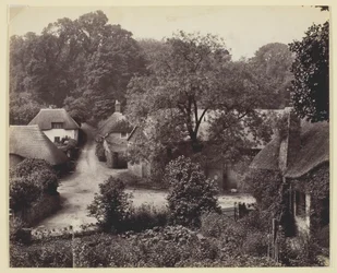 Untitled [thatched cottages]