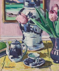 Still Life with Tulips and Iona