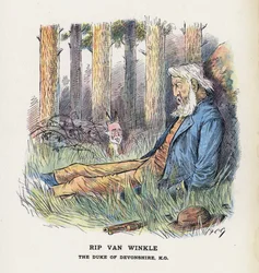 Rip Van Winkle, The Duke of Devonshire (color lithograph)