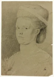 Portrait Bust of Young Woman