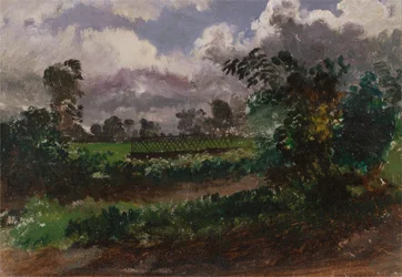 A View across the Garden from the House at Exmouth, Devonshire