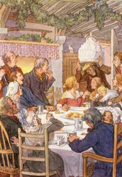 Illustration for The Cricket on the Hearth by Charles Dickens