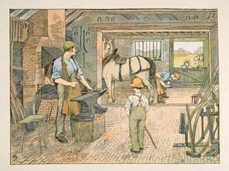 The Blacksmith, from Four and Twenty Toilers, published 1900